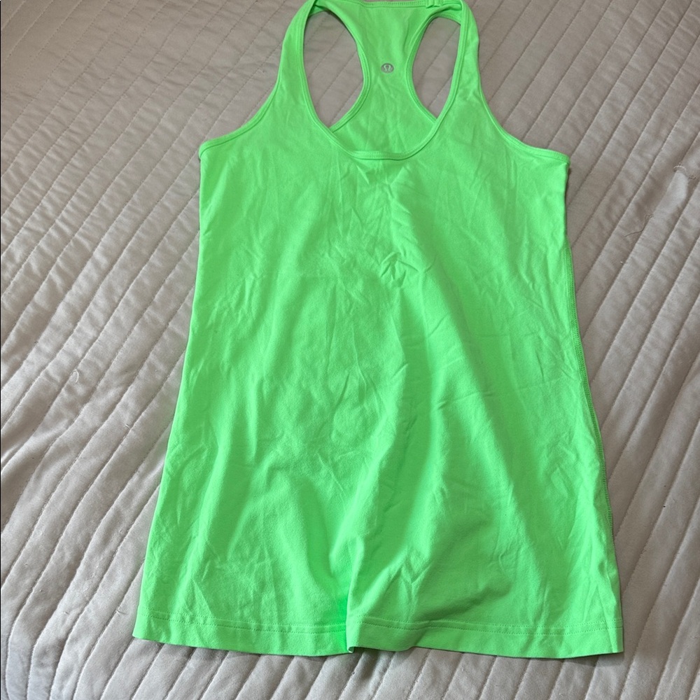 Lululemon Women's Neon Green Tank Top